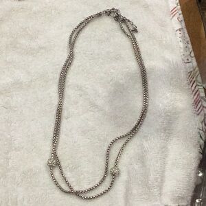 Double chain necklace